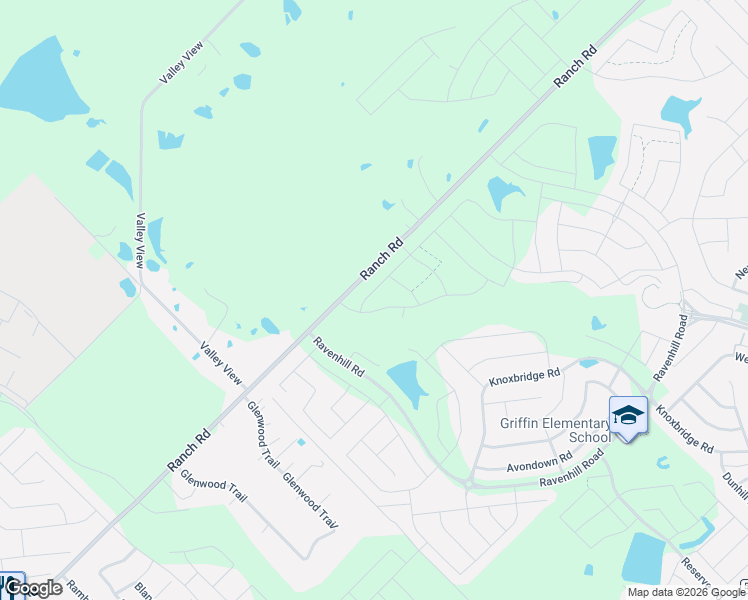 map of restaurants, bars, coffee shops, grocery stores, and more near 15217 Ranch Road in Forney