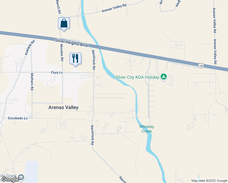map of restaurants, bars, coffee shops, grocery stores, and more near 2-44 Mira Loma in Arenas Valley