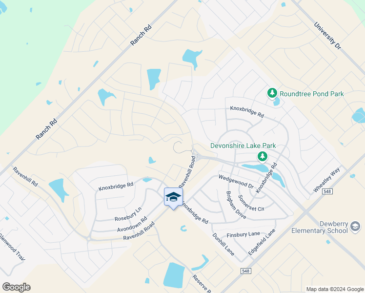 map of restaurants, bars, coffee shops, grocery stores, and more near 1201 Ravenhill Road in Forney