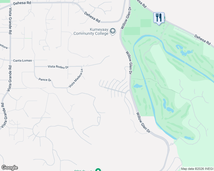 map of restaurants, bars, coffee shops, grocery stores, and more near 1315 Buttonbrush Lane in El Cajon