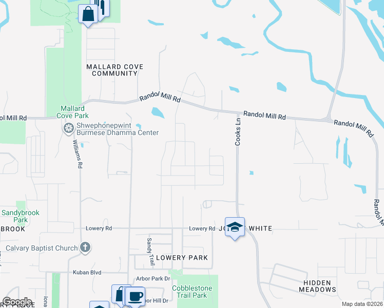 map of restaurants, bars, coffee shops, grocery stores, and more near 320 Blue Buffalo Street in Fort Worth