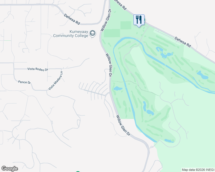 map of restaurants, bars, coffee shops, grocery stores, and more near 1203 Silverberry Court in El Cajon