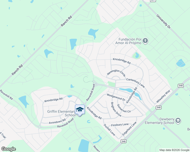 map of restaurants, bars, coffee shops, grocery stores, and more near 1067 Canterbury Lane in Forney