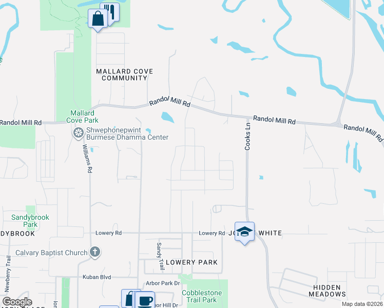 map of restaurants, bars, coffee shops, grocery stores, and more near 320 Blue Buffalo Street in Fort Worth