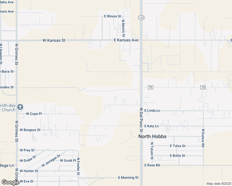 map of restaurants, bars, coffee shops, grocery stores, and more near 514-618 East Carter Road in Hobbs