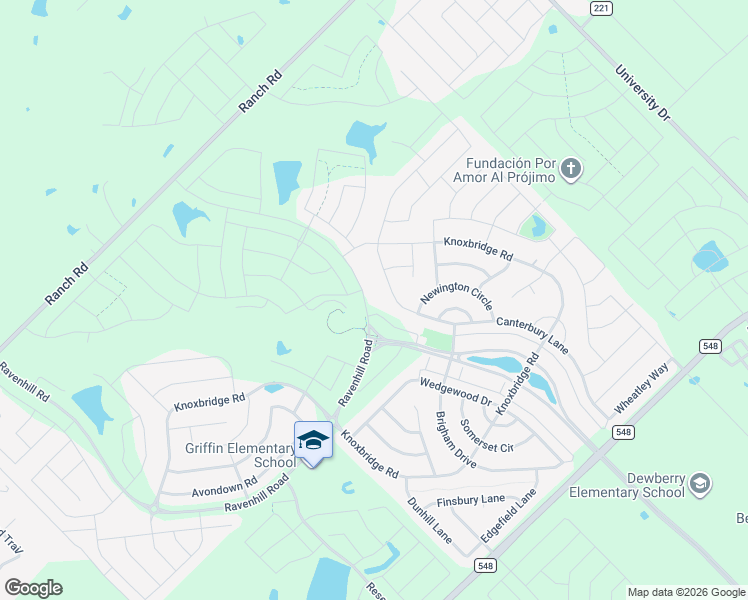 map of restaurants, bars, coffee shops, grocery stores, and more near 1067 Canterbury Lane in Forney