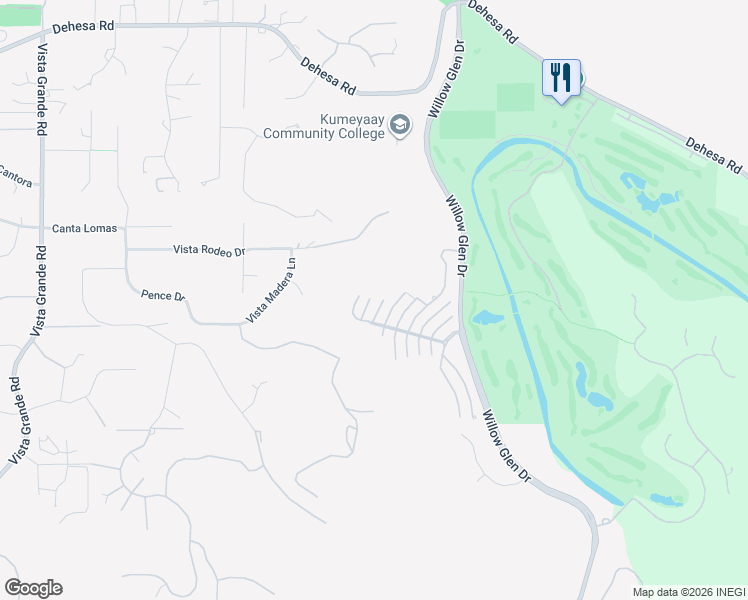 map of restaurants, bars, coffee shops, grocery stores, and more near 1201 Buttonwood Ct in El Cajon