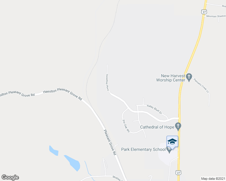 map of restaurants, bars, coffee shops, grocery stores, and more near 651 Sweetbay Parkway in Hamilton