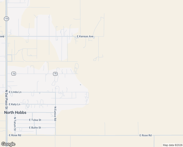 map of restaurants, bars, coffee shops, grocery stores, and more near 2199 East Rancho Road in Hobbs