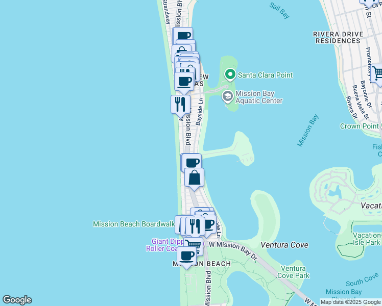 map of restaurants, bars, coffee shops, grocery stores, and more near 812 El Carmel Place in San Diego