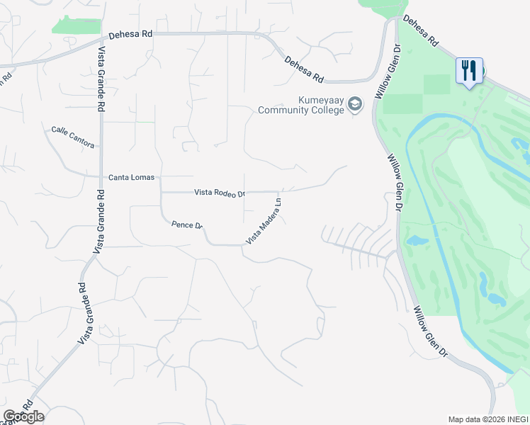 map of restaurants, bars, coffee shops, grocery stores, and more near 1064 Vista Madera Lane in El Cajon