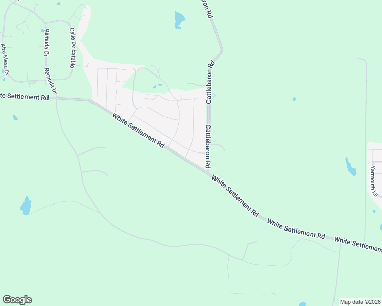 map of restaurants, bars, coffee shops, grocery stores, and more near 13120 White Settlement Road in Fort Worth