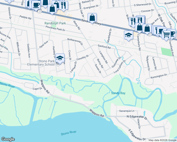 map of restaurants, bars, coffee shops, grocery stores, and more near 332 Cabell Street in Charleston