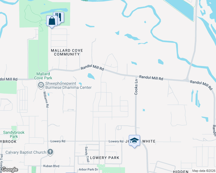 map of restaurants, bars, coffee shops, grocery stores, and more near 224 Bearman Drive in Fort Worth