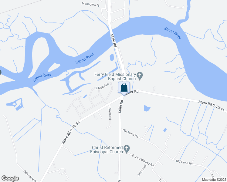 map of restaurants, bars, coffee shops, grocery stores, and more near 595 2 Mile Run in Charleston
