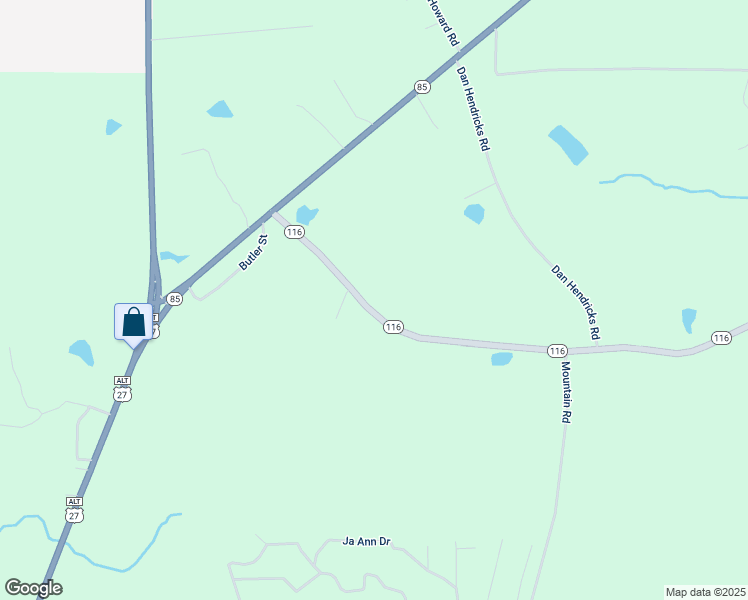 map of restaurants, bars, coffee shops, grocery stores, and more near 6340 Rush Creek Highway in Shiloh