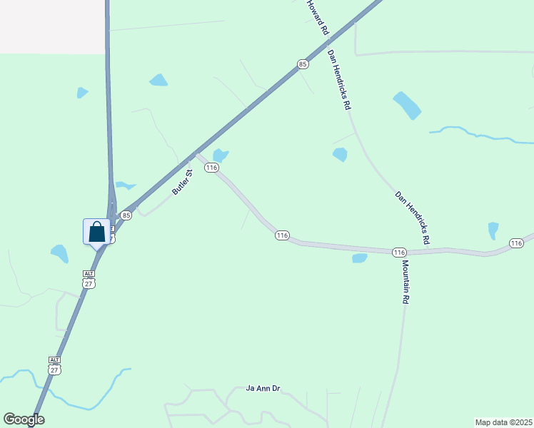 map of restaurants, bars, coffee shops, grocery stores, and more near 6340 Rush Creek Highway in Shiloh