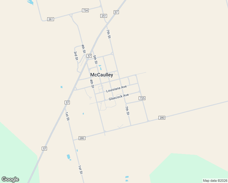 map of restaurants, bars, coffee shops, grocery stores, and more near 258 County Road 713 in McCaulley