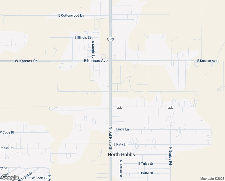 map of restaurants, bars, coffee shops, grocery stores, and more near 7002 North Dal Paso Street in Hobbs