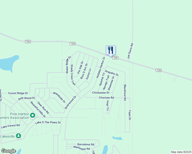 map of restaurants, bars, coffee shops, grocery stores, and more near 555 Holiday Harbor Drive in Jefferson