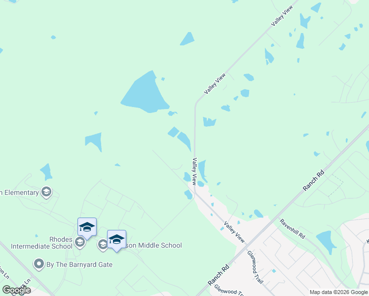 map of restaurants, bars, coffee shops, grocery stores, and more near 15195 Valley View in Forney