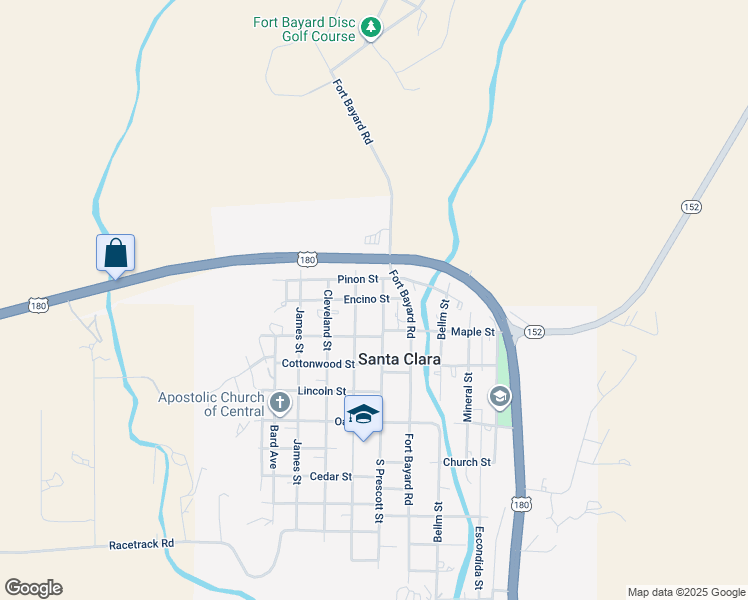 map of restaurants, bars, coffee shops, grocery stores, and more near 105 Encino Street in Santa Clara