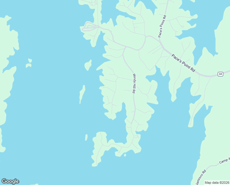 map of restaurants, bars, coffee shops, grocery stores, and more near Woodland Road in Tallapoosa County