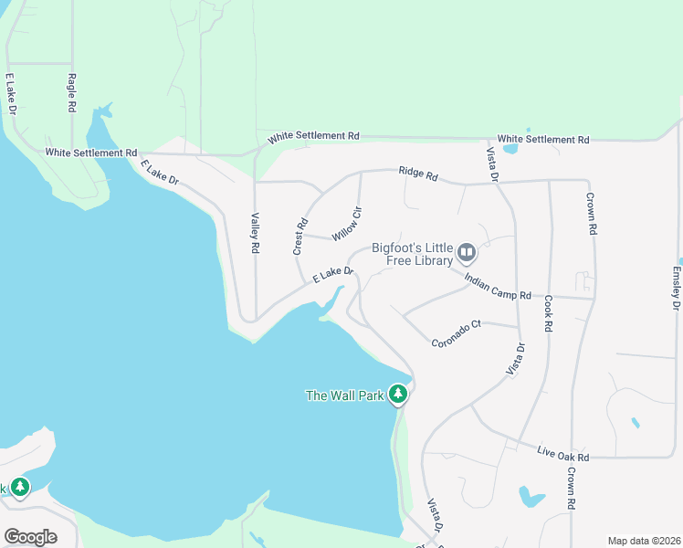 map of restaurants, bars, coffee shops, grocery stores, and more near 4115 Indian Camp Road in Willow Park