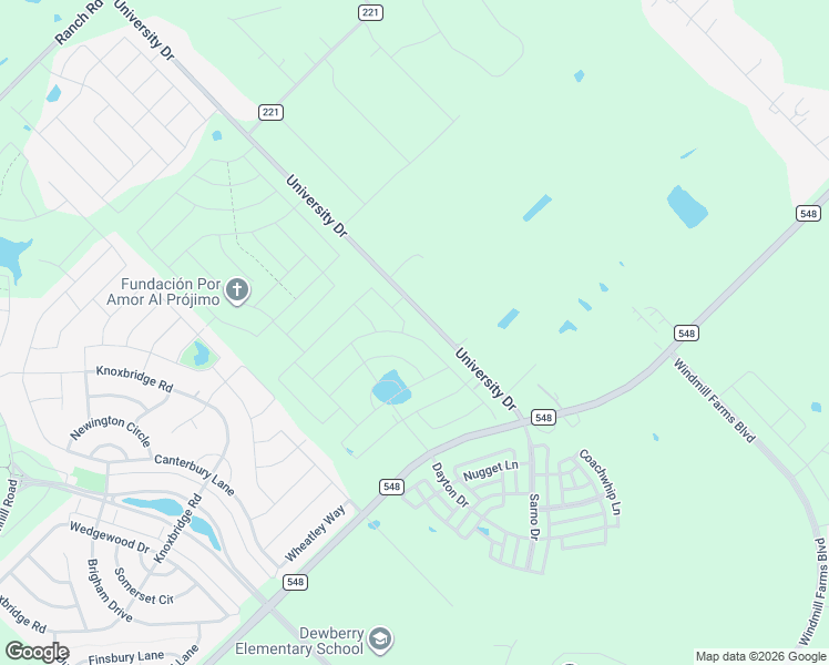 map of restaurants, bars, coffee shops, grocery stores, and more near 15211-15317 University Drive in Forney