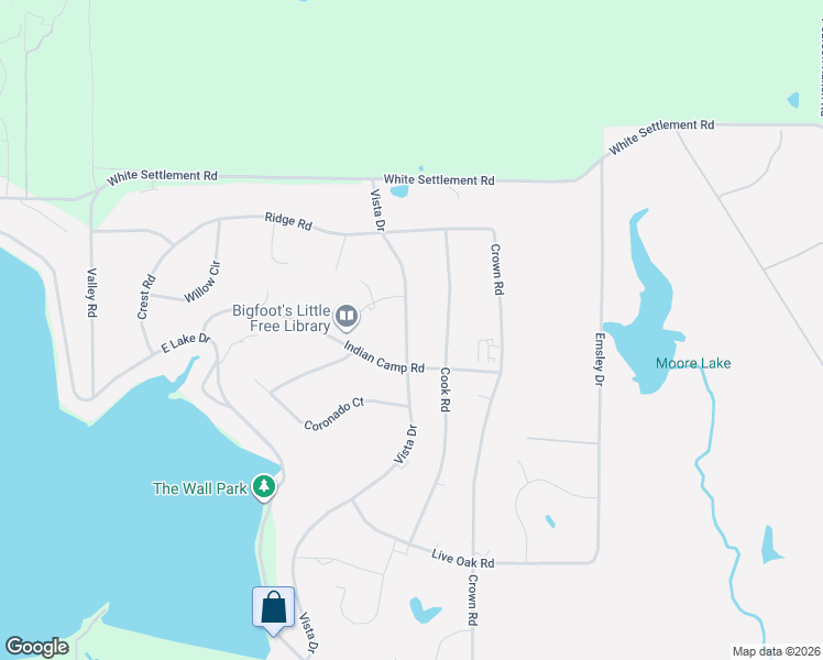 map of restaurants, bars, coffee shops, grocery stores, and more near 415 Vista Drive in Willow Park