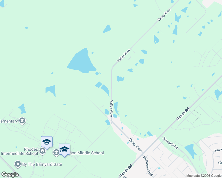 map of restaurants, bars, coffee shops, grocery stores, and more near 15195 Valley View in Forney