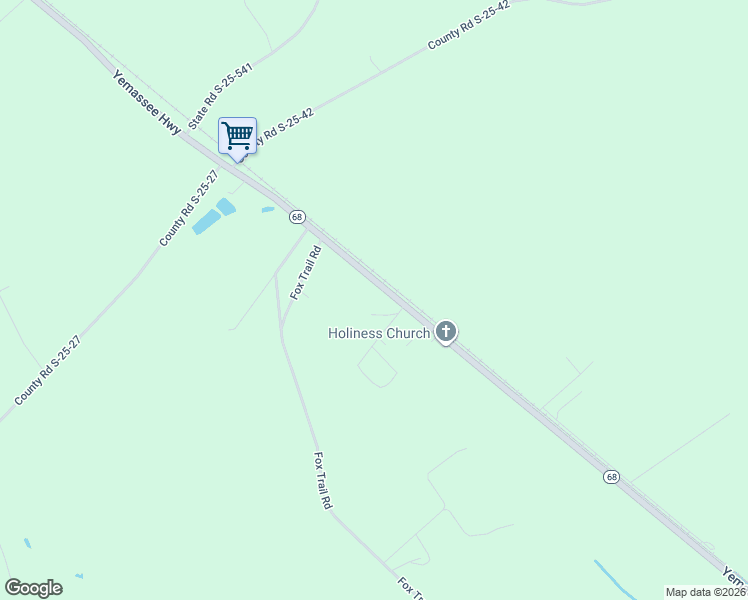 map of restaurants, bars, coffee shops, grocery stores, and more near 36 Reno Drive in Early Branch