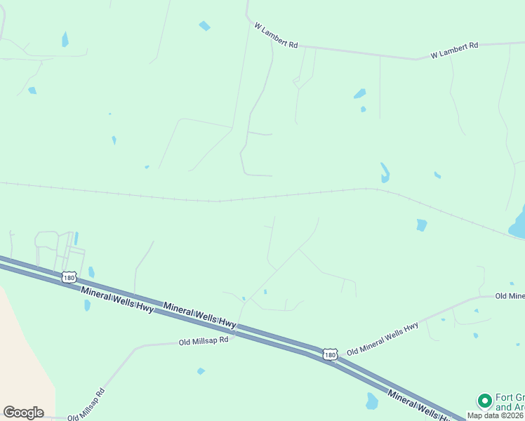 map of restaurants, bars, coffee shops, grocery stores, and more near 121 Woody Williams Court in Weatherford