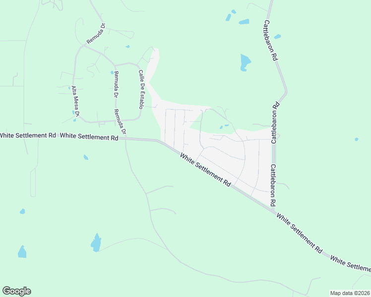 map of restaurants, bars, coffee shops, grocery stores, and more near 104 Woodie Way in Fort Worth