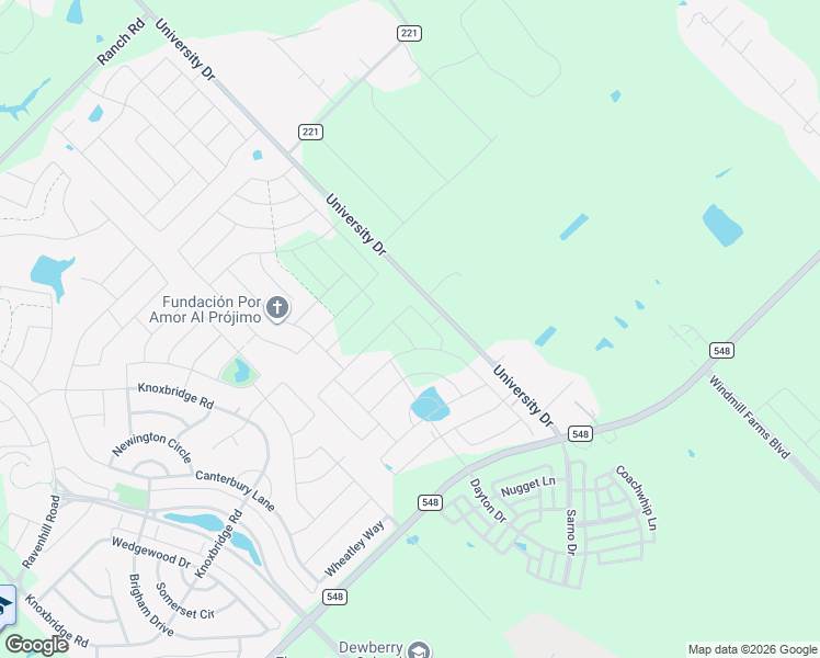 map of restaurants, bars, coffee shops, grocery stores, and more near 15380 University Drive in Forney