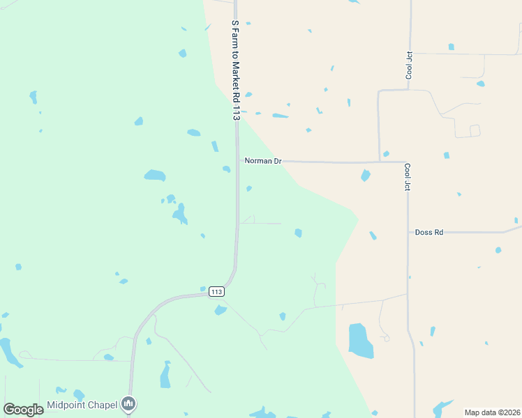 map of restaurants, bars, coffee shops, grocery stores, and more near 1461 Farm to Market 113 in Millsap