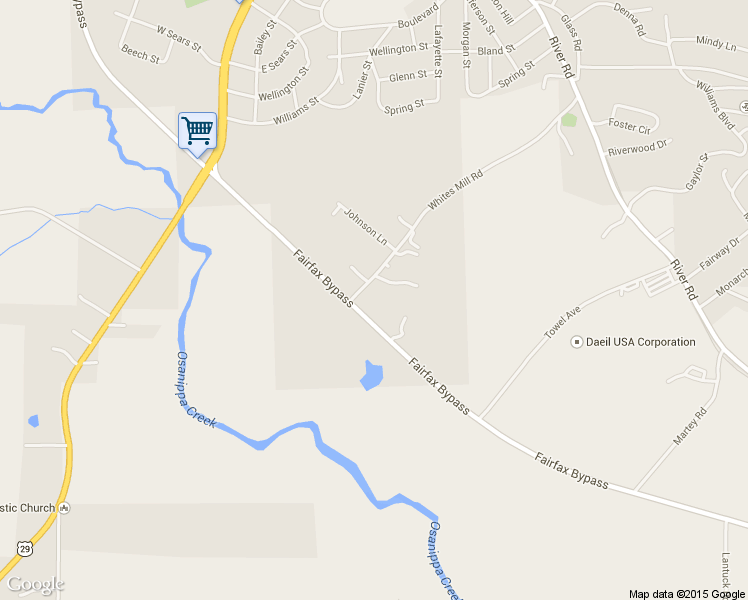 map of restaurants, bars, coffee shops, grocery stores, and more near 4232 Fairfax Bypass in Valley