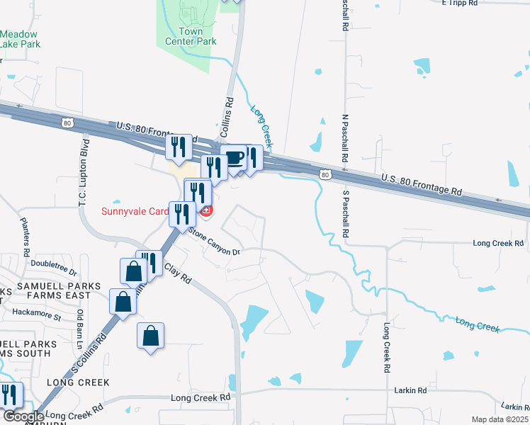 map of restaurants, bars, coffee shops, grocery stores, and more near 425 San Gabriel Way in Sunnyvale