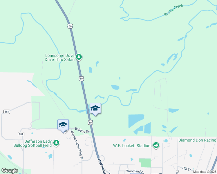 map of restaurants, bars, coffee shops, grocery stores, and more near in Jefferson