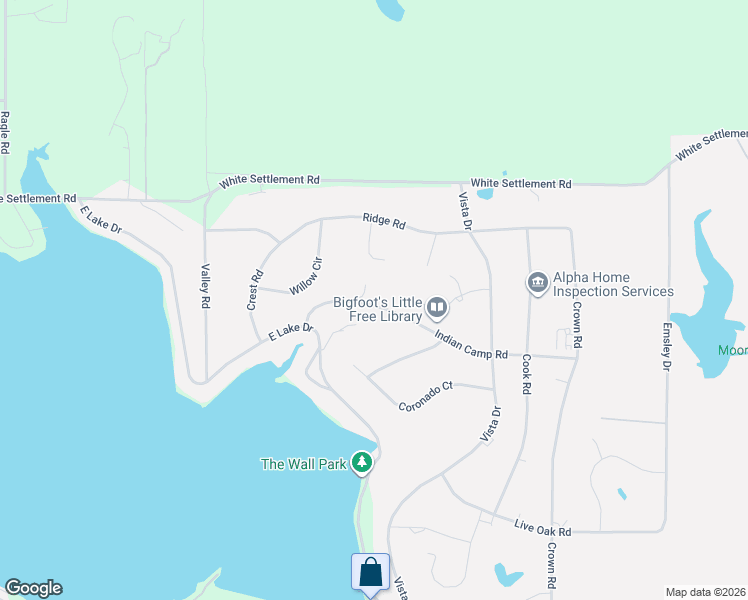 map of restaurants, bars, coffee shops, grocery stores, and more near 459 Elbow Court in Willow Park