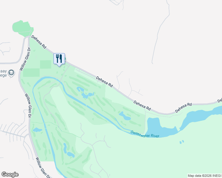 map of restaurants, bars, coffee shops, grocery stores, and more near 4724 Dehesa Road in El Cajon