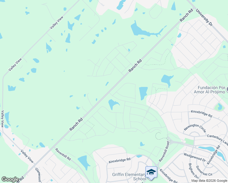 map of restaurants, bars, coffee shops, grocery stores, and more near 1605 Granton Way in Forney