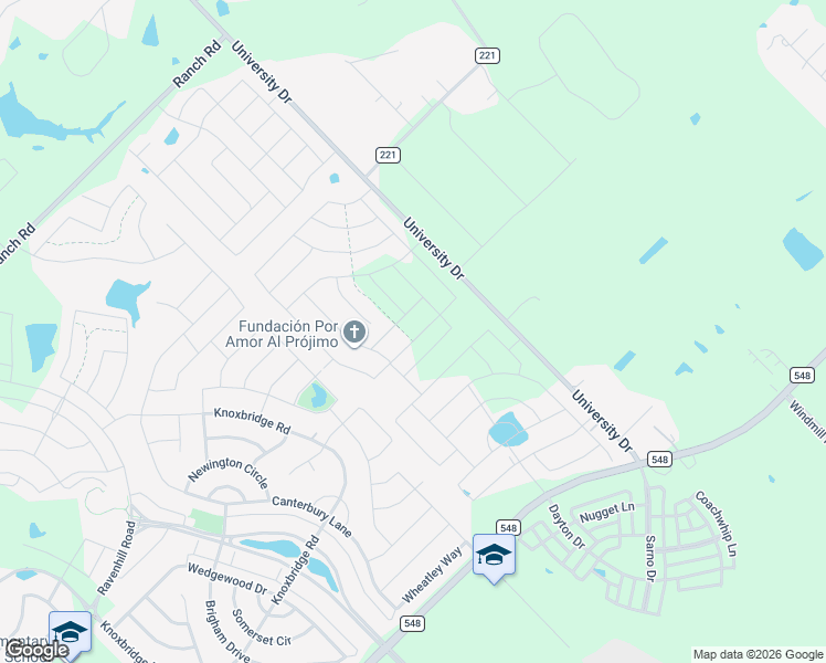 map of restaurants, bars, coffee shops, grocery stores, and more near 15493-15829 University Drive in Forney