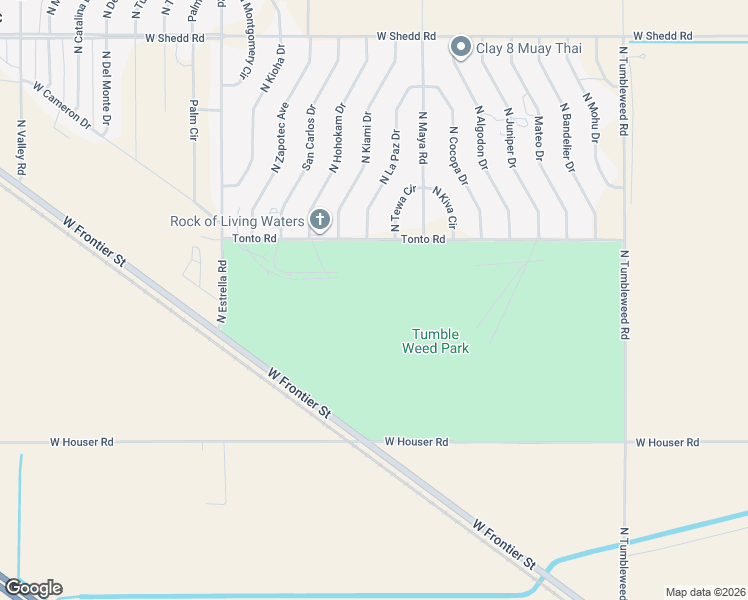 map of restaurants, bars, coffee shops, grocery stores, and more near 3315 North La Paz Drive in Eloy