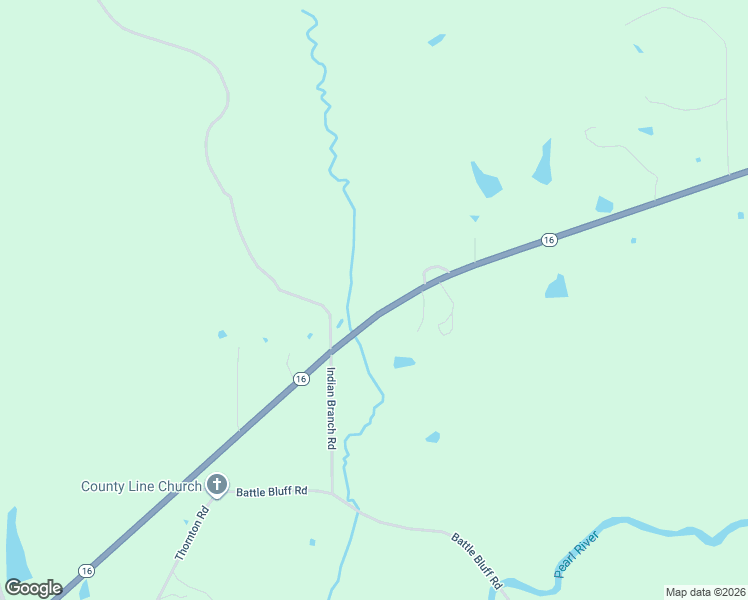 map of restaurants, bars, coffee shops, grocery stores, and more near 2593 Mississippi 16 in Carthage