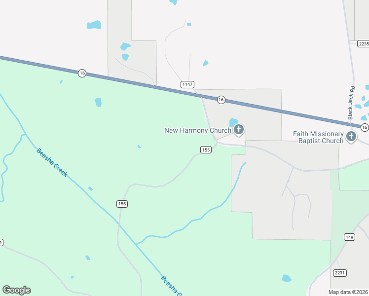 map of restaurants, bars, coffee shops, grocery stores, and more near 1036 County Road 155 in Philadelphia