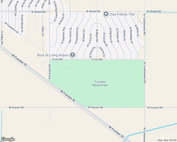 map of restaurants, bars, coffee shops, grocery stores, and more near 3315 North La Paz Drive in Eloy