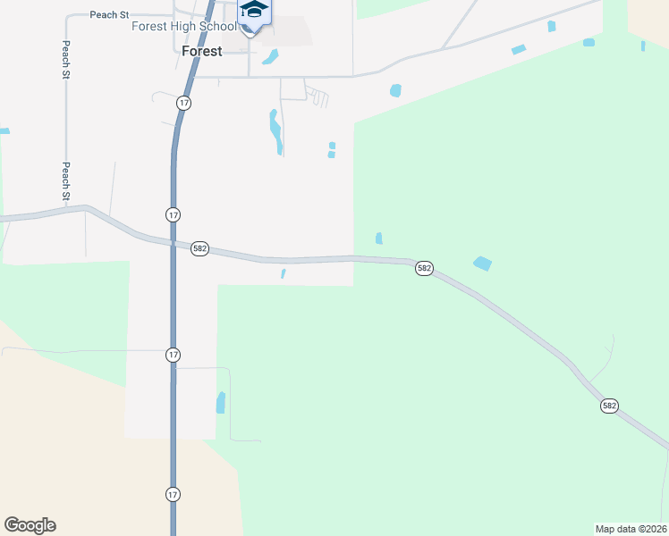 map of restaurants, bars, coffee shops, grocery stores, and more near 3173-4325 Highway 582 in Oak Grove