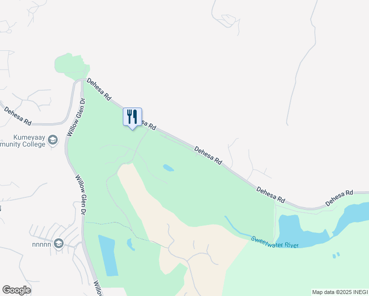 map of restaurants, bars, coffee shops, grocery stores, and more near 3223 Dehesa Road in El Cajon