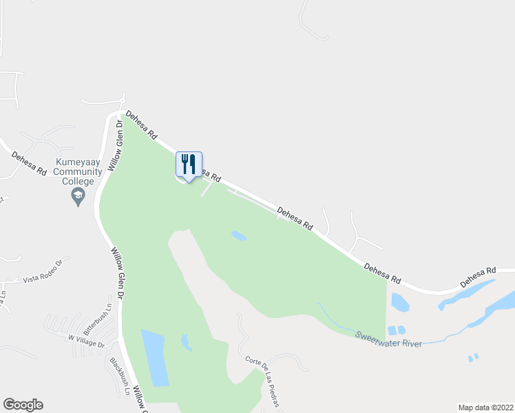 map of restaurants, bars, coffee shops, grocery stores, and more near 3239 Dehesa Road in El Cajon